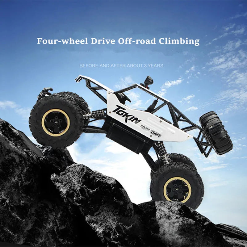 New 4WD Remote Control Car With Led Lights Radio RC Buggy Off-Road Drift Trucks RTR Vehicle Gifts Toy for Children Boy Kid Adult