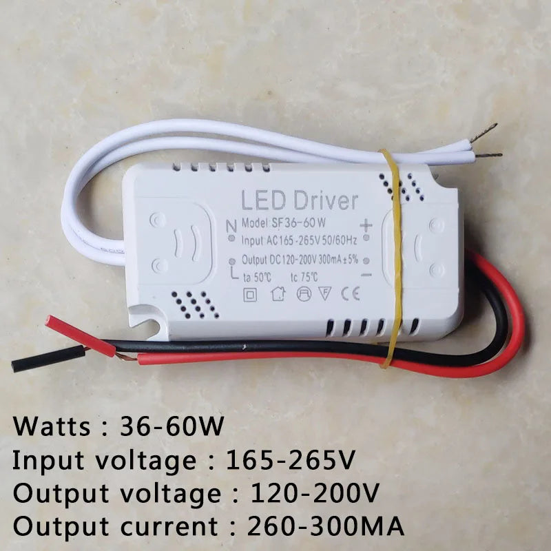LED Driver 300mA Board 8-24W 20-36W 30-50W 36-60W 70W 60-80W LED Power Supply   Unit Lighting Transformers For driver led Light