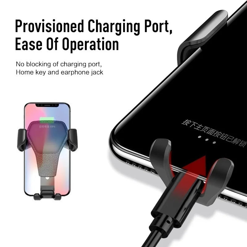 Gravity Car Holder For Phone Air Vent Clip Mount Mobile Cell Stand Smartphone GPS Support For iPhone 14 13 Xiaomi Samsung Phone