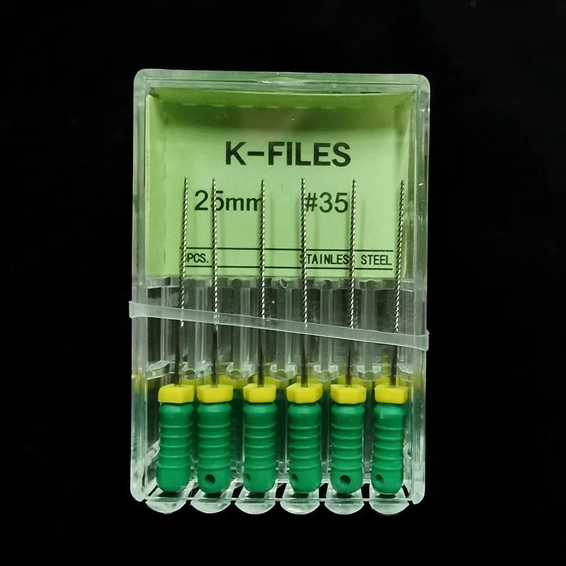 Dental Root Cannal Endo K File 21mm 25mm 31mm Stainless Steel Endodontic Instruments Dentist Dentistry Odontologia Tools
