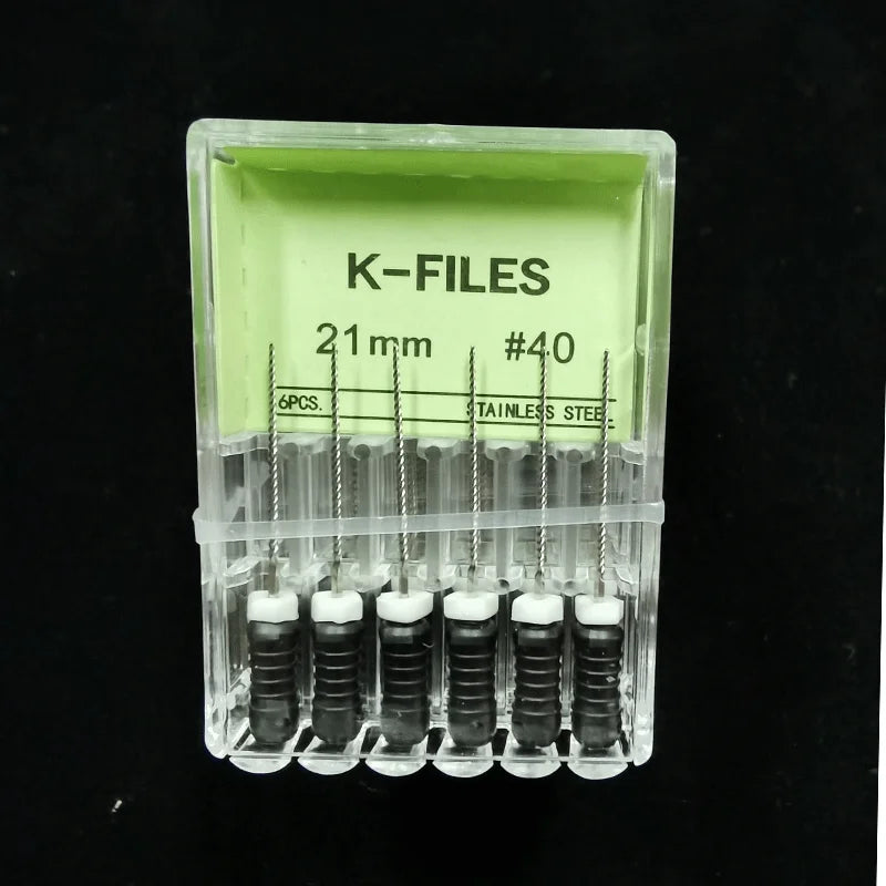 Dental Root Cannal Endo K File 21mm 25mm 31mm Stainless Steel Endodontic Instruments Dentist Dentistry Odontologia Tools