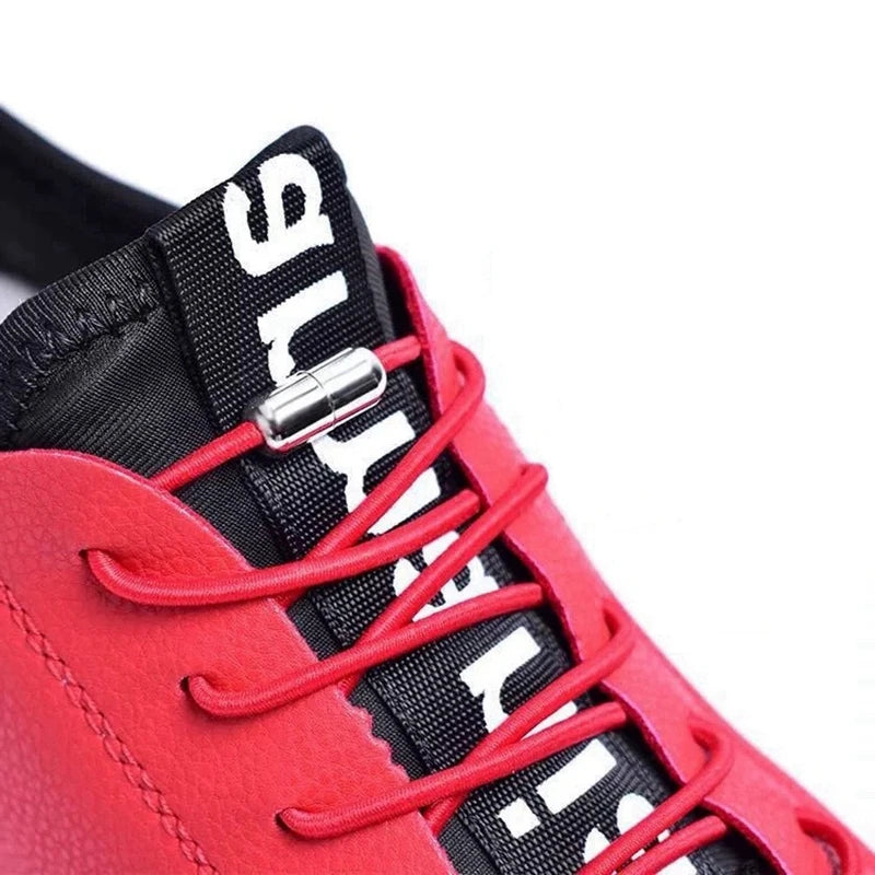Elastic Laces Sneakers Round Shoelaces without ties Rubber No Tie Shoe laces Shoes Kids Adult Quick Shoe lace Rubber Bands