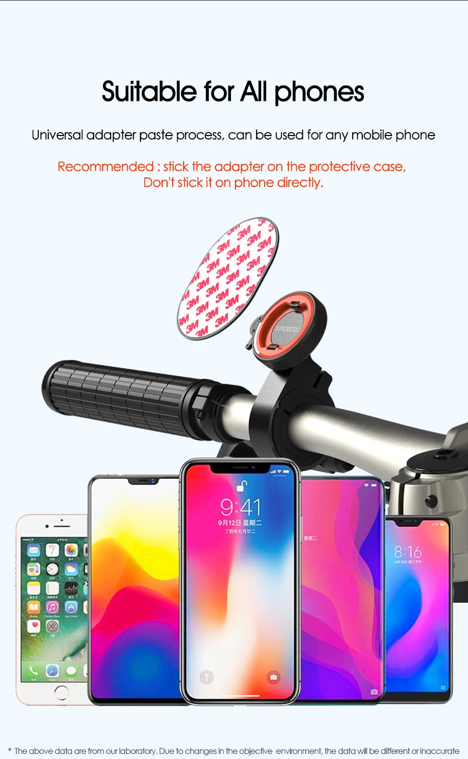 Motorcycle  Phone Holder Bicycle Phone Mount Moto MTB Road Mountain Bike Cellphone Bracket Accessories Quick Attach Lock