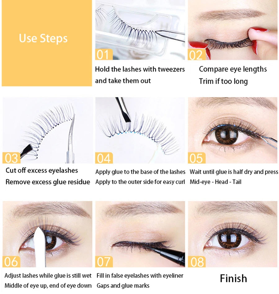 500Pcs Crystal Eyelash Makeup Brush Diamond Handle Mascara Wands Eyelash Extension Tool