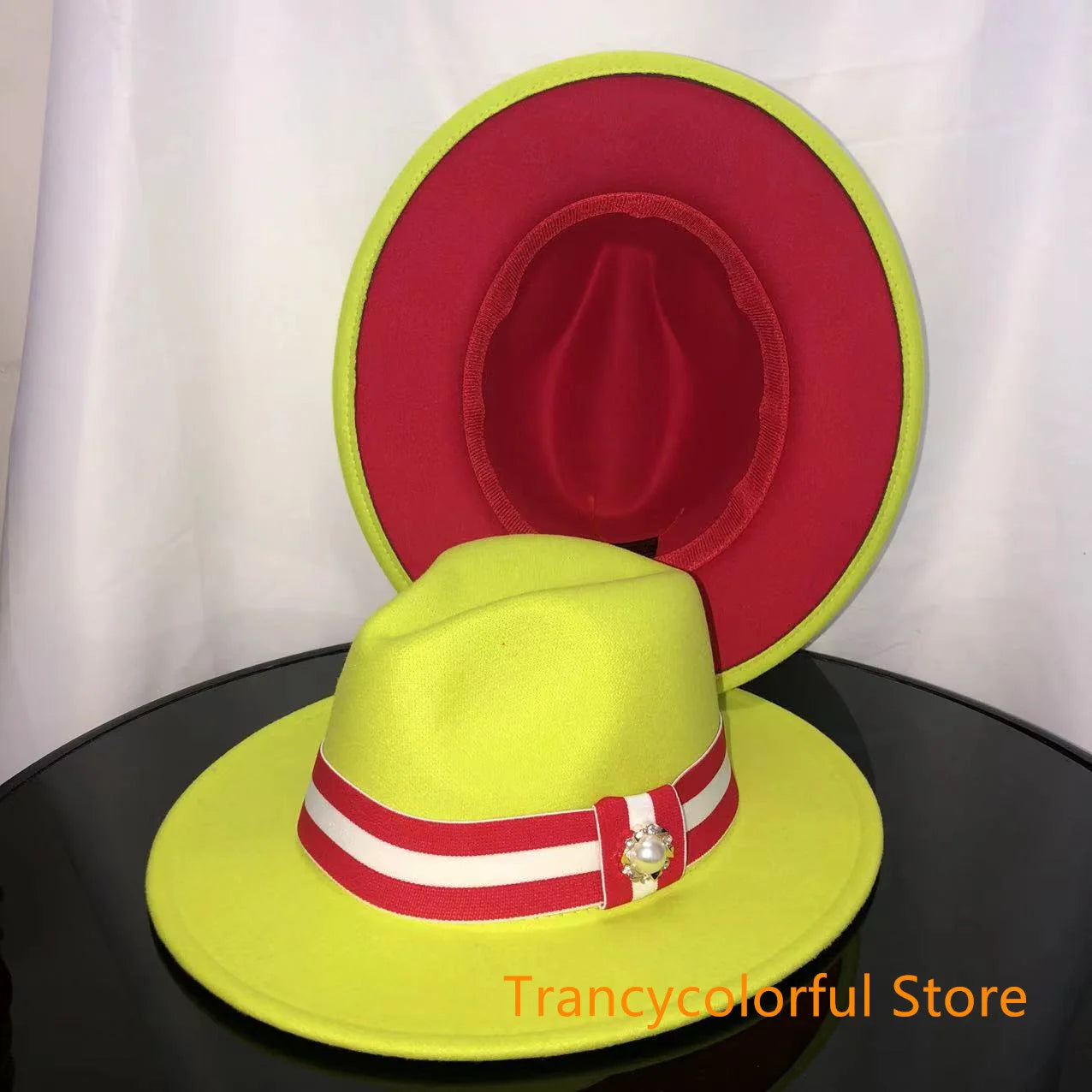 Fedora hat men and women jazz hat stretch ribbon accessories white top hat church men's winter hat шапка женскаязима 2021