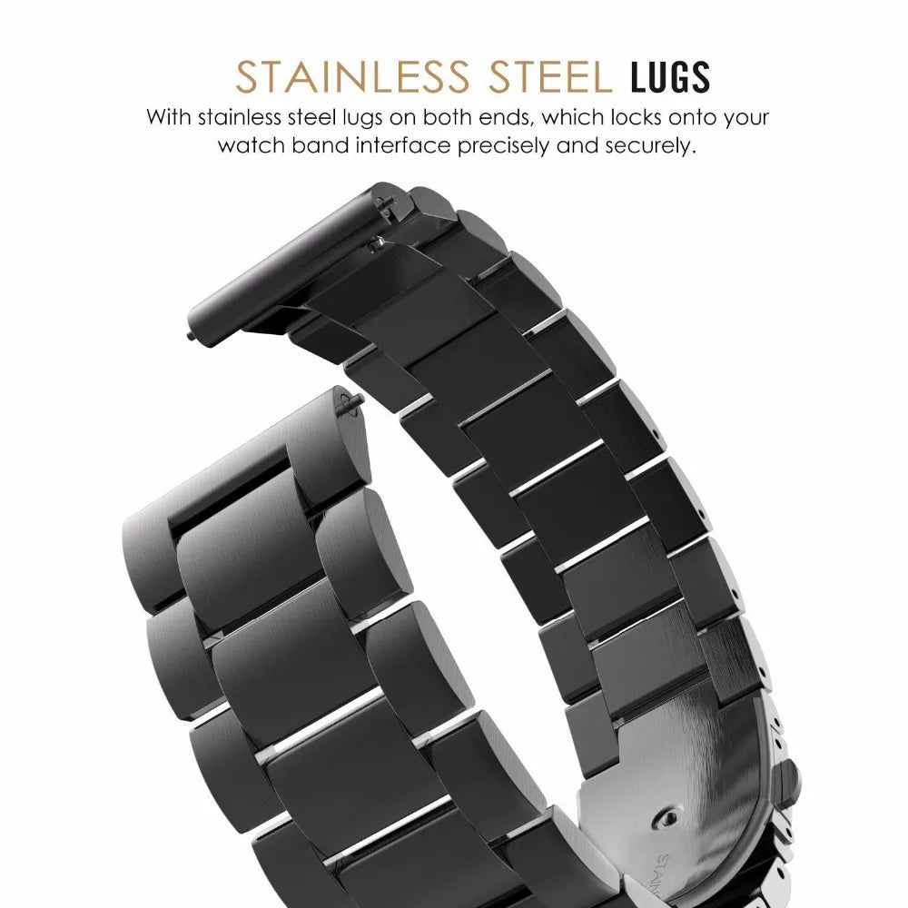 20mm 22mm 18mm 24mm Stainless Steel Strap for Samsung Galaxy Watch 6Classic 6 5 4 5Pro 40mm 44mm 43mm 47mm Gear S3 for Huawei GT