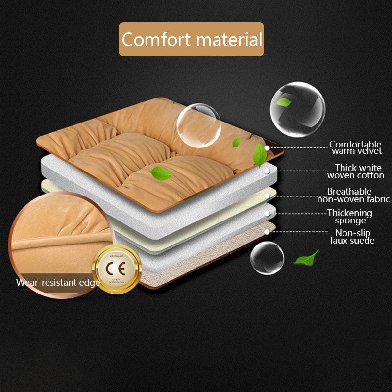 Plush Car Seat Cover Universal Seat Covers Protector Automobiles Seat Cushion Warm Carpet Mat Winter Seat-cover Car-Styling