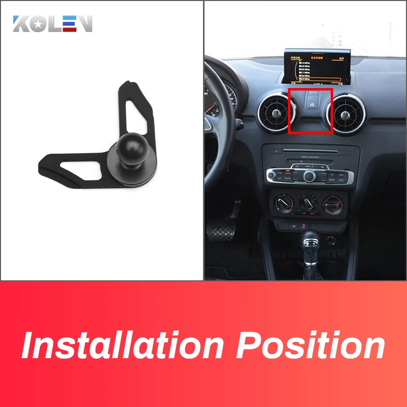 Car Mobile Phone Holder For Audi A1 2011 2012 2013 - 2019 Gravity Stand GPS Special Mount Support Navigation Bracket Accessories