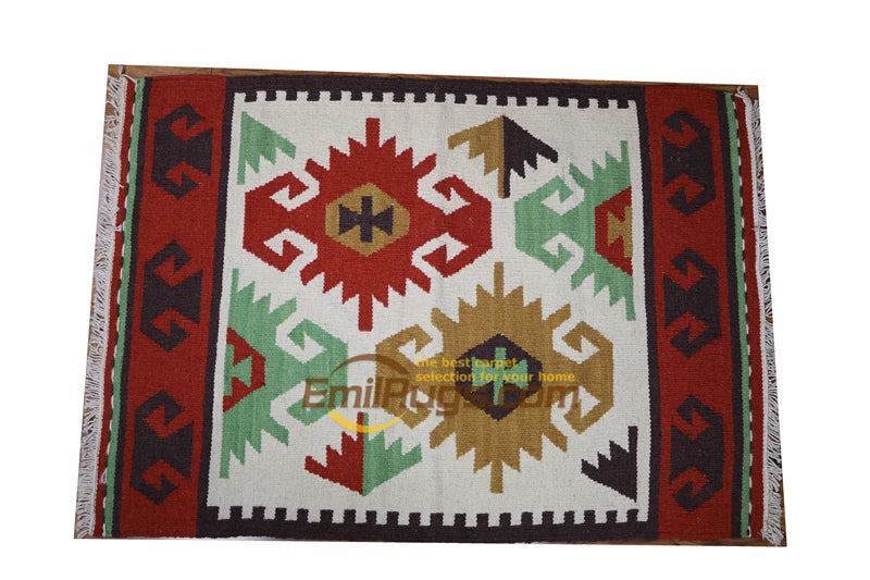 KILIM Kilim Pure Wool Handmade Orange Carpet Mattress Blanket Bed Blanket ck1 60x90 2gc165kliyg8