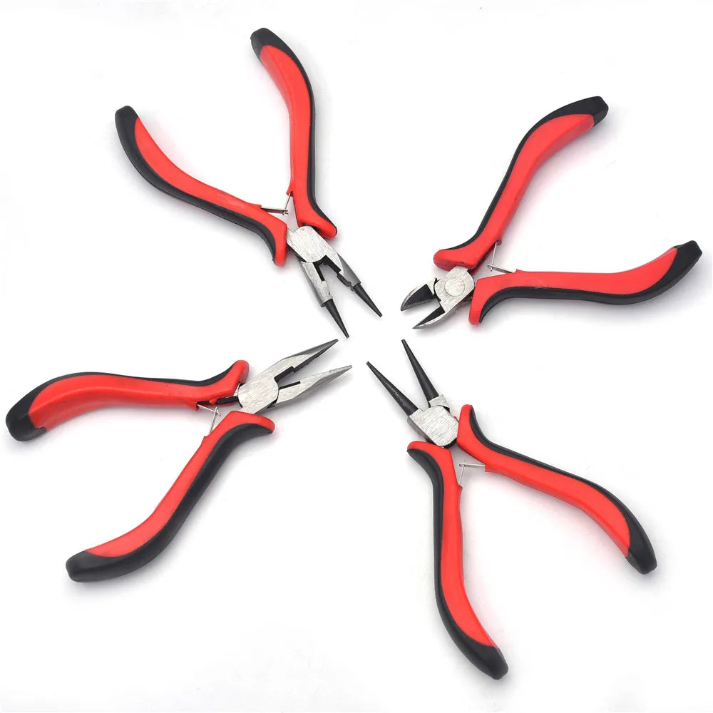 DIY Jewelry Pliers Tools Equipment Round-Nose Pliers Needle Nose Pliers For Handcraft Beadwork Wire Cutter Pliers HK046