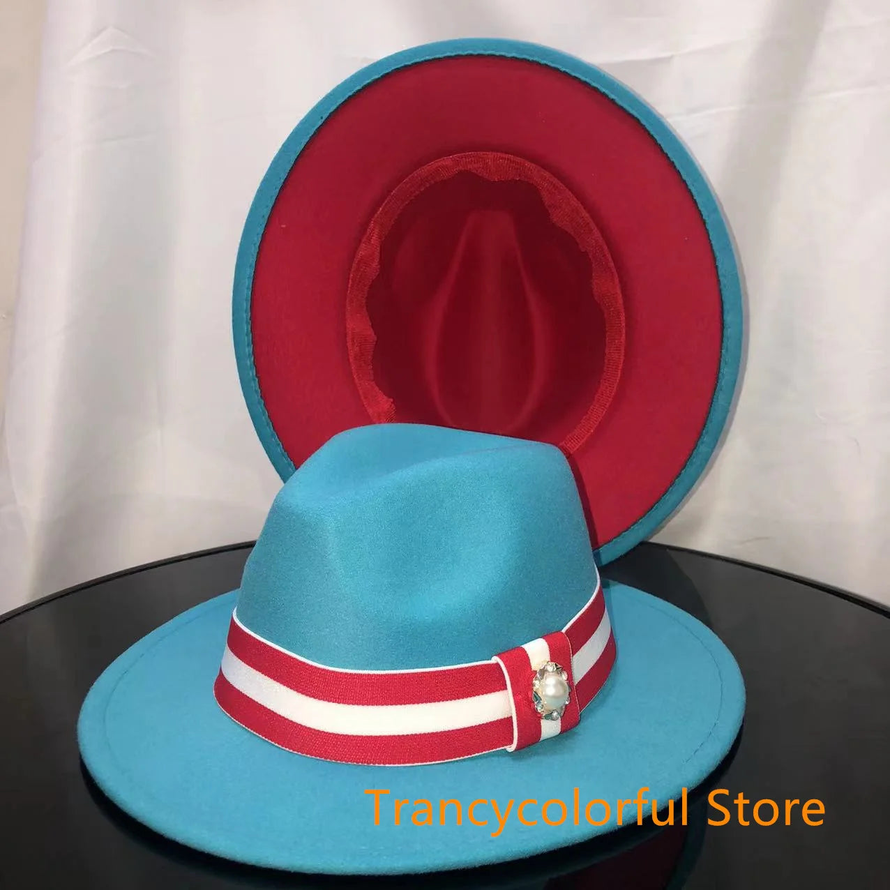 Fedora hat men and women jazz hat stretch ribbon accessories white top hat church men's winter hat шапка женскаязима 2021