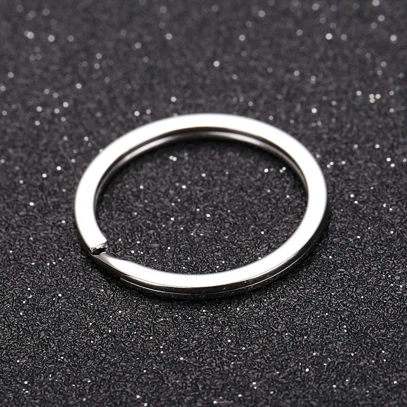 20pcs Split Key Rings 1.5x25mm Metal Hook Ring for DIY Keychain Making Handmade Jewelry Connectors Accessories High Quality