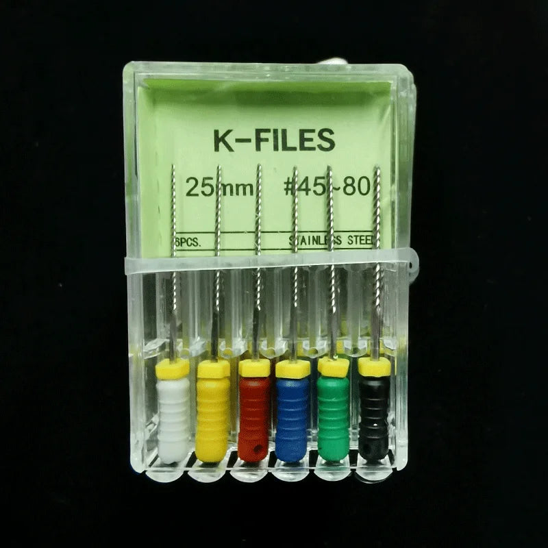 Dental Root Cannal Endo K File 21mm 25mm 31mm Stainless Steel Endodontic Instruments Dentist Dentistry Odontologia Tools
