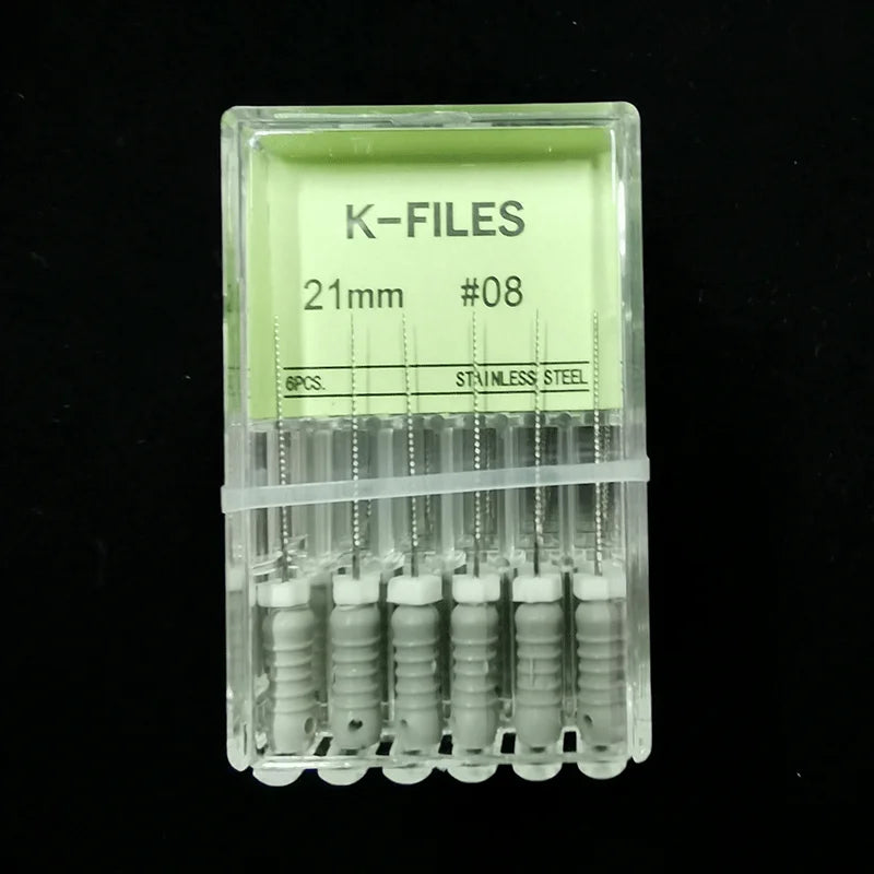 Dental Root Cannal Endo K File 21mm 25mm 31mm Stainless Steel Endodontic Instruments Dentist Dentistry Odontologia Tools