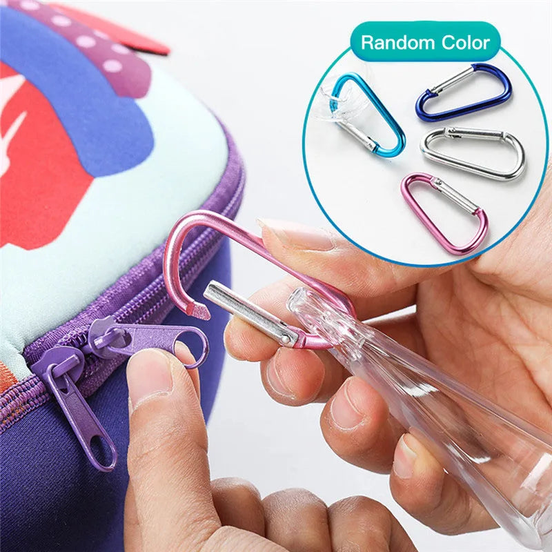 5Pcs Empty Hand Sanitizer Travel Bottle 30ml 50ml Size Holder Hook Keychain Carriers Flip Cap Reusable Portable Empty Bottles