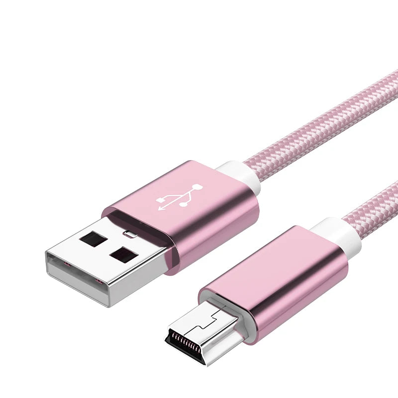 Mini USB Cable Fast Charging USB to Mini USB Data Cable for Digital Camera HDD MP3 MP4 Player DVR GPS USB Data Transfers Cable