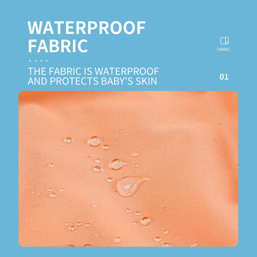 HappyFlute 1Pc Random Print Suede Cloth Inner Baby Nappy Waterproof And Reusable Dual Gussets Cloth Diaper