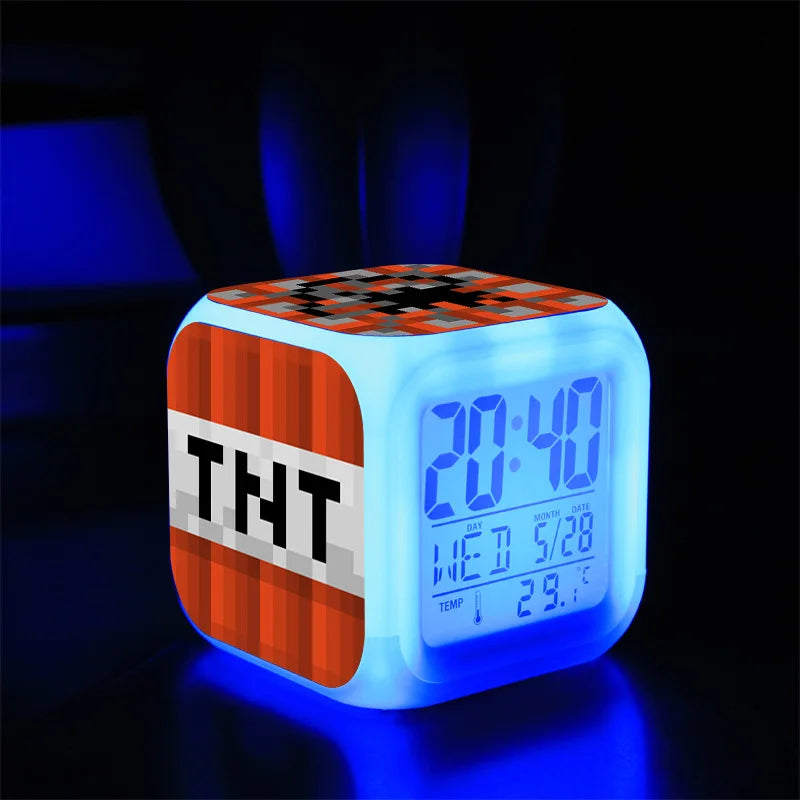 Digital Alarm Clock Battery Electric Game Set Time Alarm Clock Toy Kids Boys Creative Portable Despertador Bedroom Decor Reloj