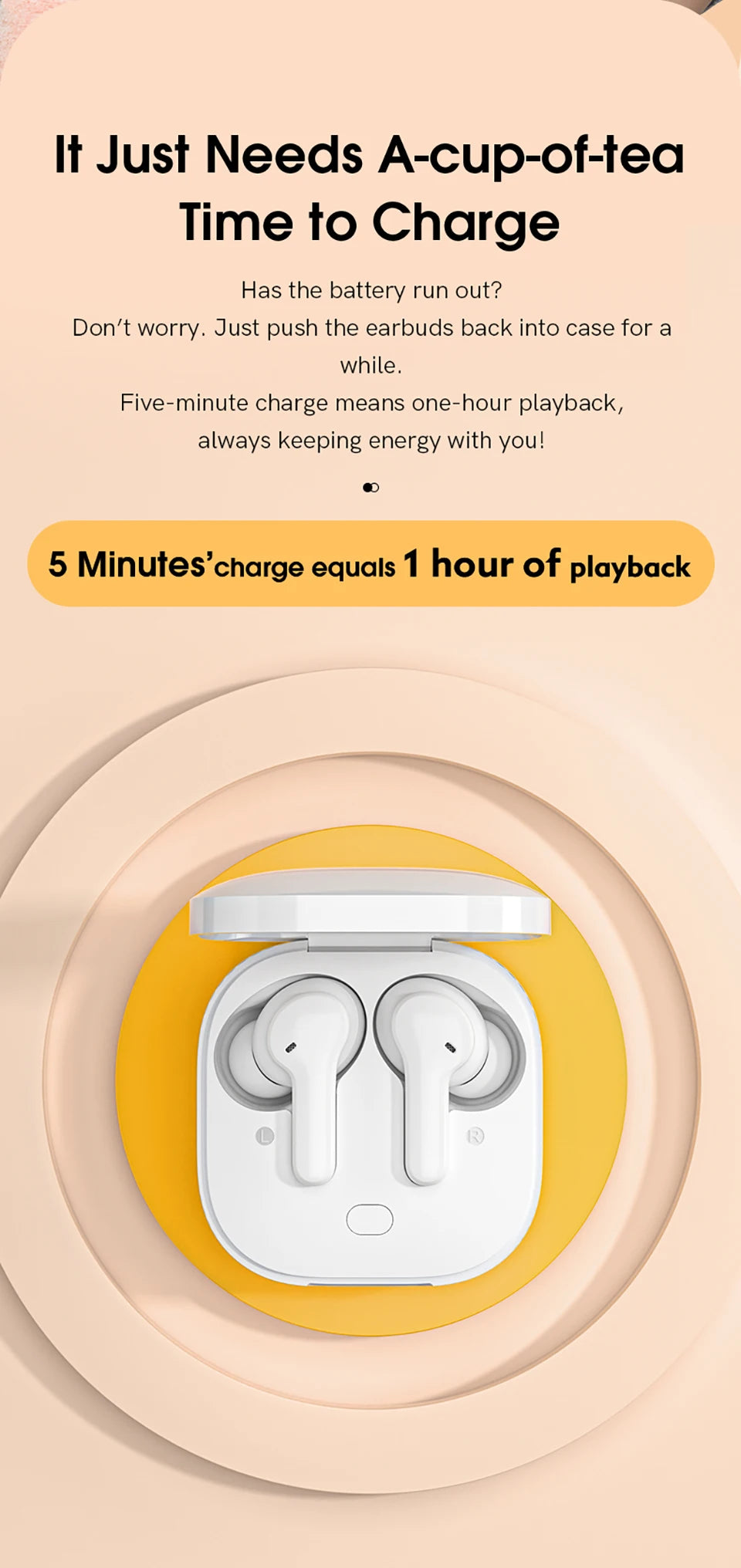 QCY T13 Bluetooth Headphone V5.1 Wireless TWS Earphone Touch Control Earbuds 4 Microphones ENC HD Call Headset Customizing APP