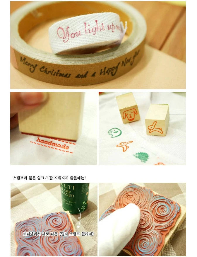 Mr Paper 15 Colors Inkpad Handmade DIY Craft Oil Based Ink Pad for Fabric Wood Paper Scrapbooking Ink pad Finger Painting