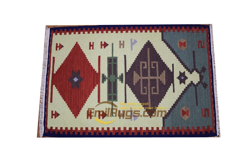 KILIM Kilim Pure Wool Handmade Orange Carpet Mattress Blanket Bed Blanket ck1 60x90 2gc165kliyg8