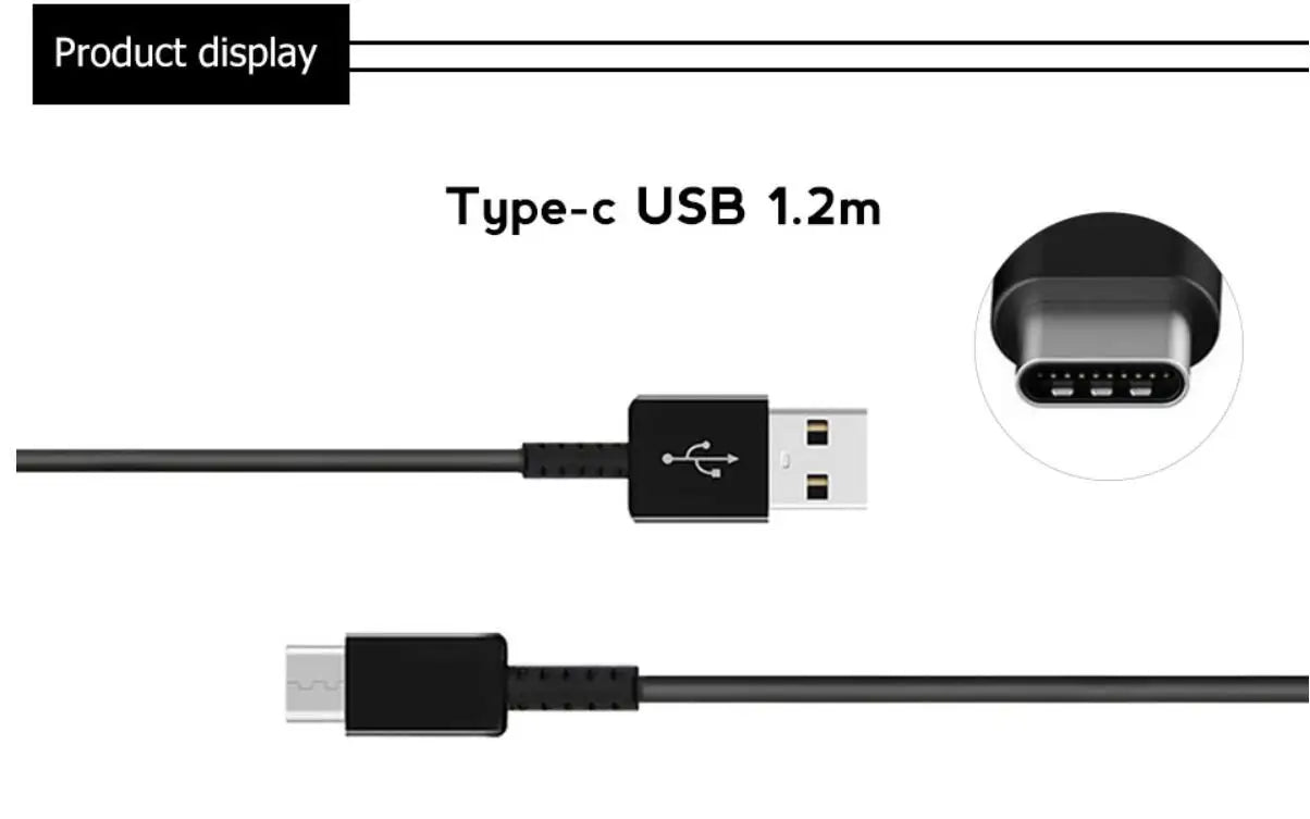 Fast Charger 9v/1.67a Charging Adapter USB C Cable for Samsung Galaxy A52 A50  A71  A21S A32 A40 S21 S10 5G M31 s20fe Tab S6 S3
