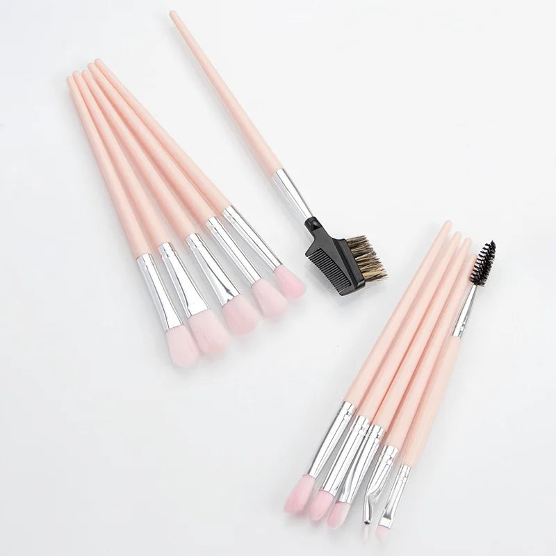 Ronshadow 12PCS Makeup Brushes Set Brochas Maquillaje Pincel De Maquiagem Kit Rangement Maquillage Beauty  Makeup Tools