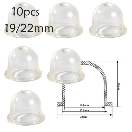 10/20pcs Carburetor Spare Parts 19/22mm Carb Primer Bulb Cap Small Fuel Pump For Chainsaws Blower Trimmer Brushcutter Replace