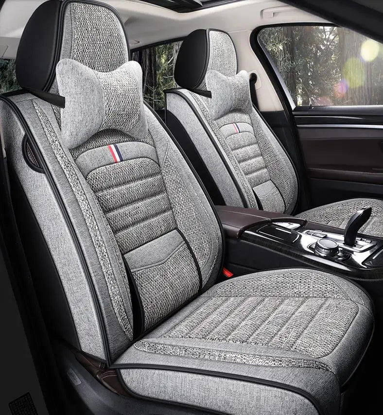 Car Front&Rear Seat full surround Cover Car Styling Universal for Five-Seat Cars with pillow for All Four Seasons