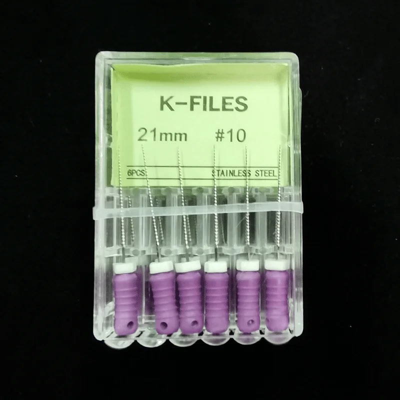 Dental Root Cannal Endo K File 21mm 25mm 31mm Stainless Steel Endodontic Instruments Dentist Dentistry Odontologia Tools