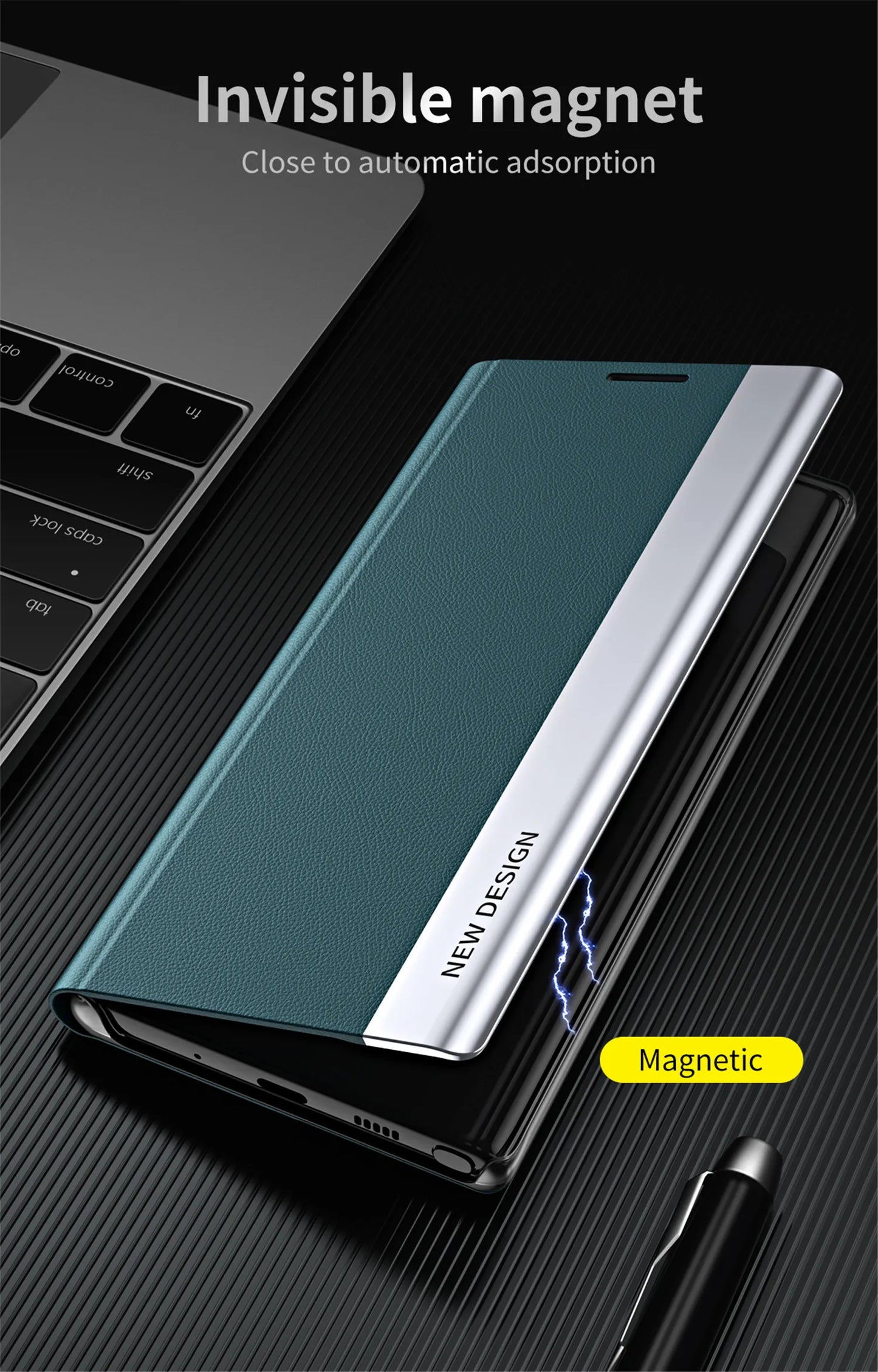Luxury Leather Flip Case For Samsung Galaxy S25 Edge S24 S23 S22 S21 S20 Ultra S10 Plus S23 S21 S24 FE Note 20 Ultra Stand Cover