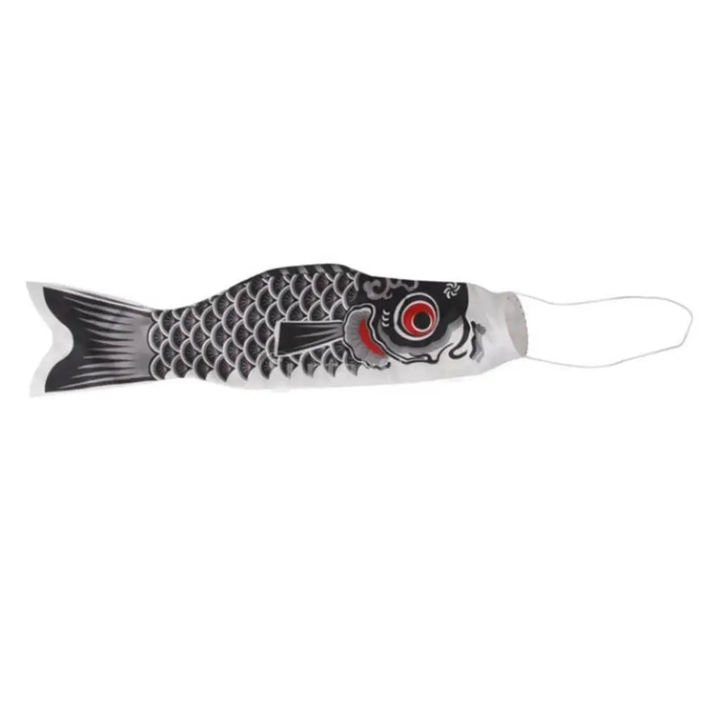 Satin Japanese Carp Windsock Wind Streamer Koi Nobori Sailfish Fish Flag for Outdoor Garden Yard Children's Day Decoration