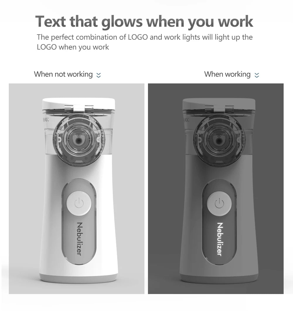 Handheld Portable autoclean Inhale Nebulizer Mesh Atomizer silent inhaler nebuliser inhalator for kids nebulizador portatil