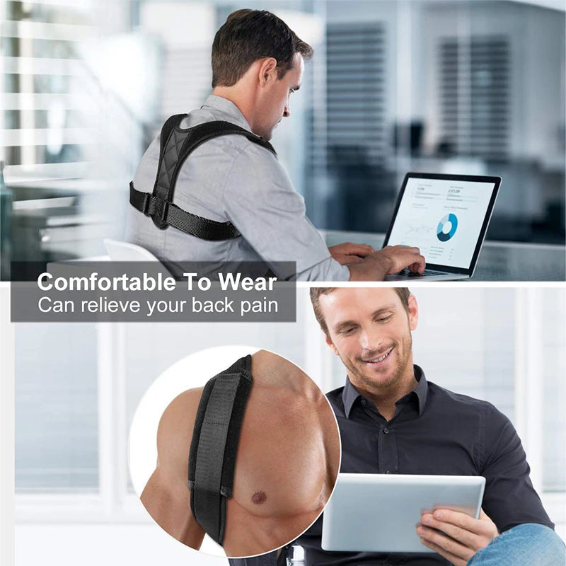 Adjustable Therapy Posture Corrector for Men Shoulder Support Back Brace Posture Correction Back Support Shoulder Belt