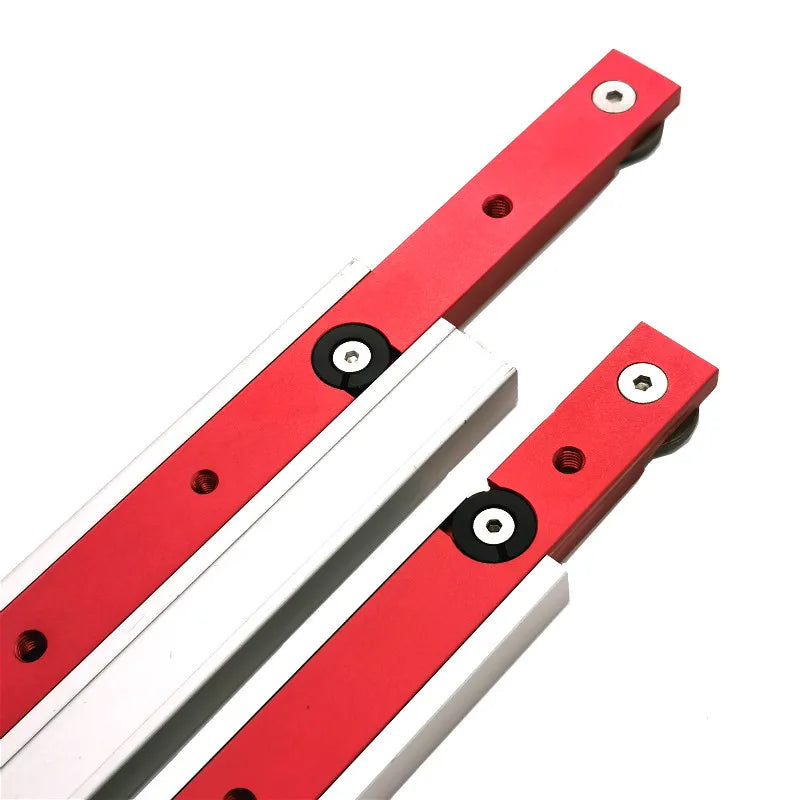 T Tracks Hardware Red Woodworking T Slot Slider Practical Pusher Modification Metal Miter Tool Bar Limit
