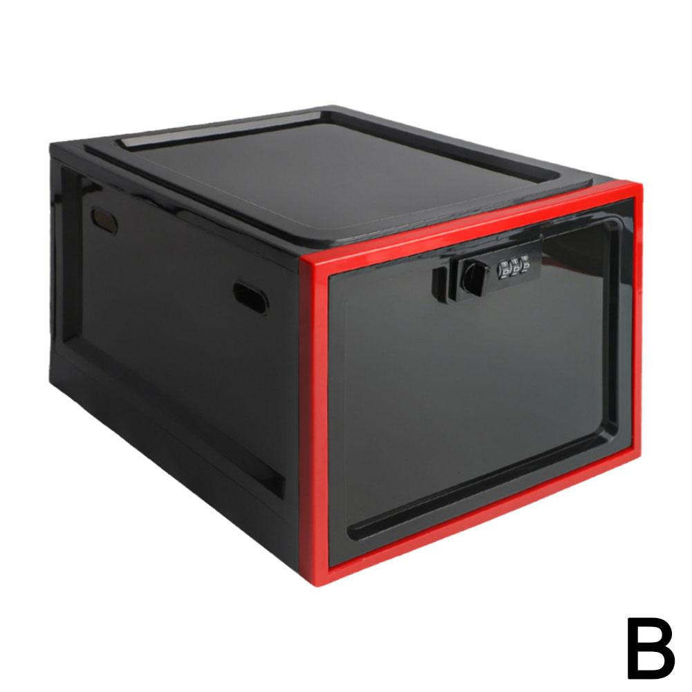 Refrigerator Food Transparent Storage Box With Combination Lock Medicine Box Compact Sanitary Mobile Phone Tablet Password Box