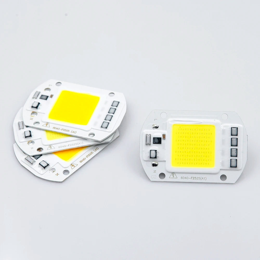 COB LED Lamp 10W 20W 30W 50W AC 220V IP65 Smart IC No Need Driver DIY Chip LED Bulb Flood Light Spotlight Lighting Lampada LED