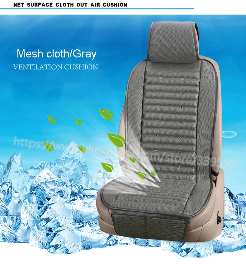 Built-in Fan Cushion Ventilation Car Seat Cover For Toyota Prius Prado 150 120 Highlander Sienna Zelas Verso Mark X Crown