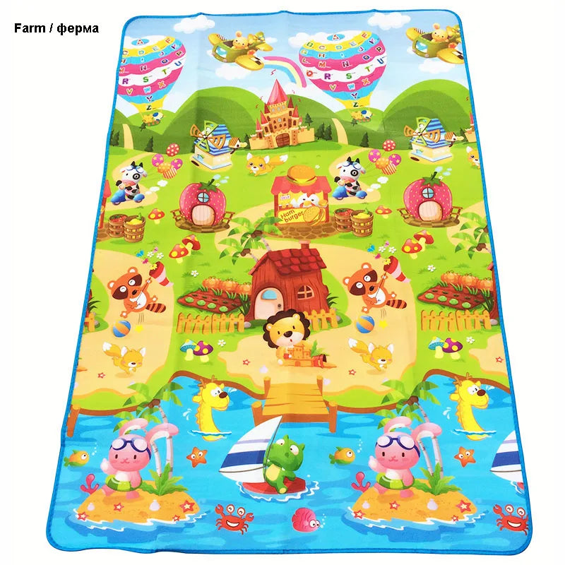 180*120*0.3cm Baby Crawling Play Puzzle Mat Children Carpet Toy Kid Game Activity Gym Developing Rug Outdoor Eva Foam Soft Floor