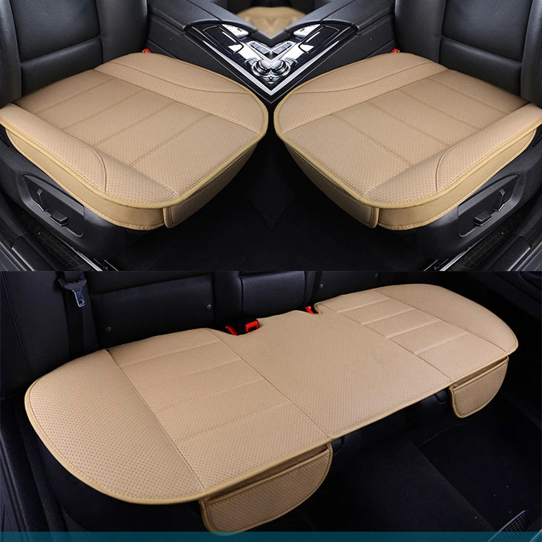 Ultra-Luxury Car Seat Protection Single Seat Without Backrest PU Senior Leather Car Seat Cover For Most Four-Door Sedan&SUV