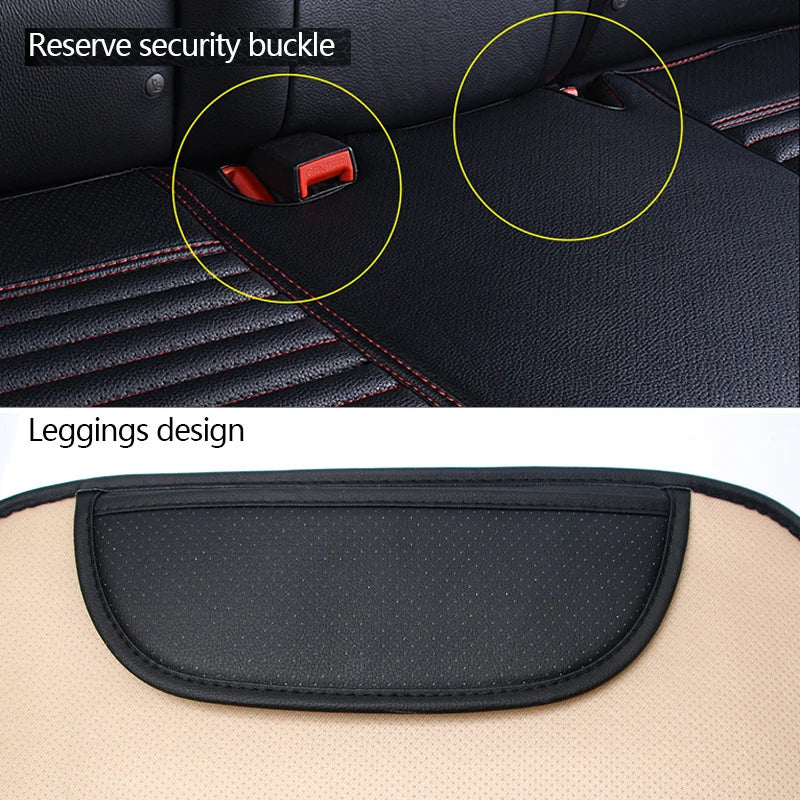 SEAMETAL PU Leather Car Seat Cover Universal Vehicle Seat Cushion Anti Slip Chair Protector Mat Waterproof Sweatproof Surface