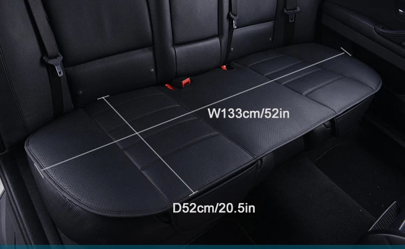 Ultra-Luxury Car Seat Protection Single Seat Without Backrest PU Senior Leather Car Seat Cover For Most Four-Door Sedan&SUV