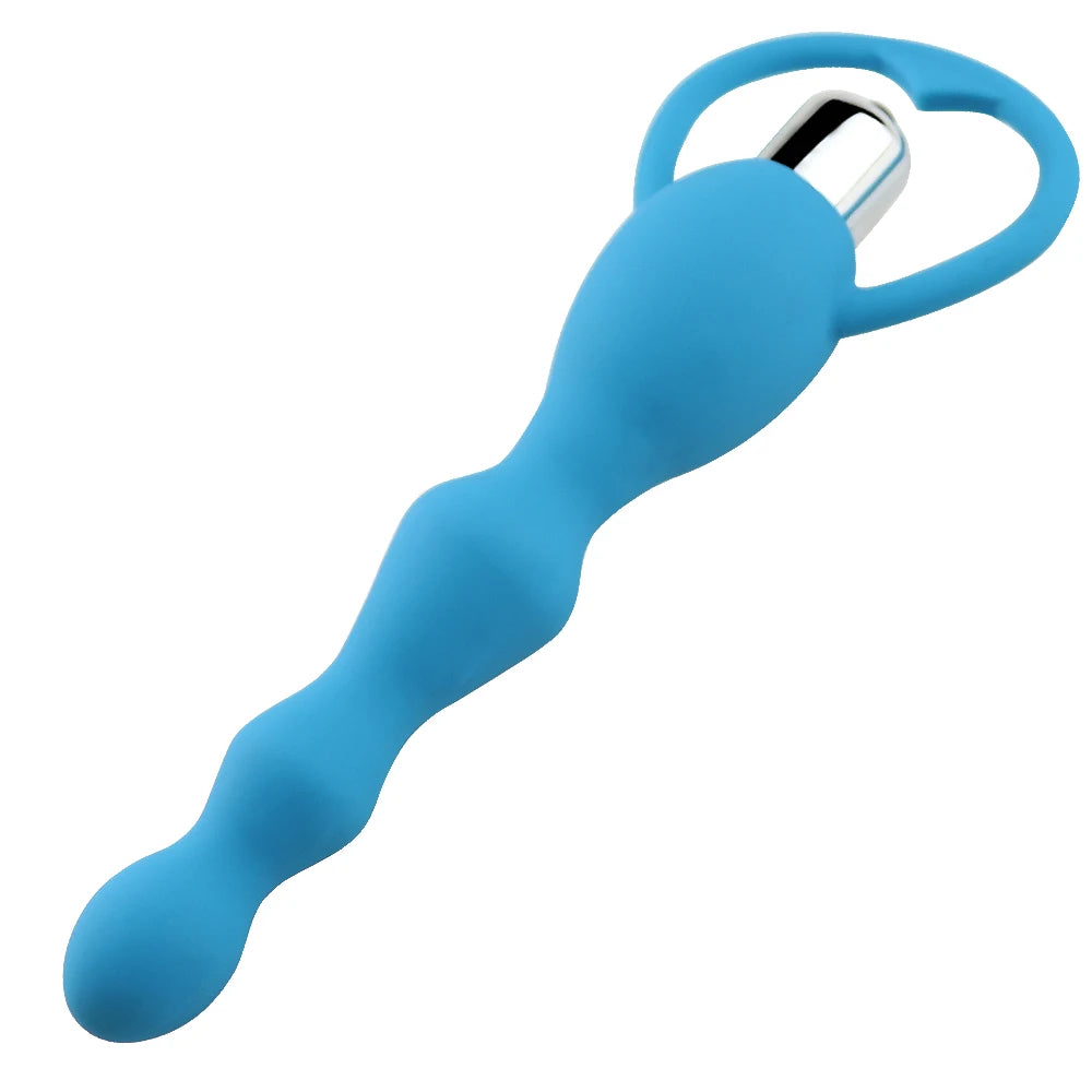 Vibrating Protaste Massager Anal Beads Vibrator Butt Plug Sex Toy for Men Women Silicone Anales Trainer Fun Toys for Beginners
