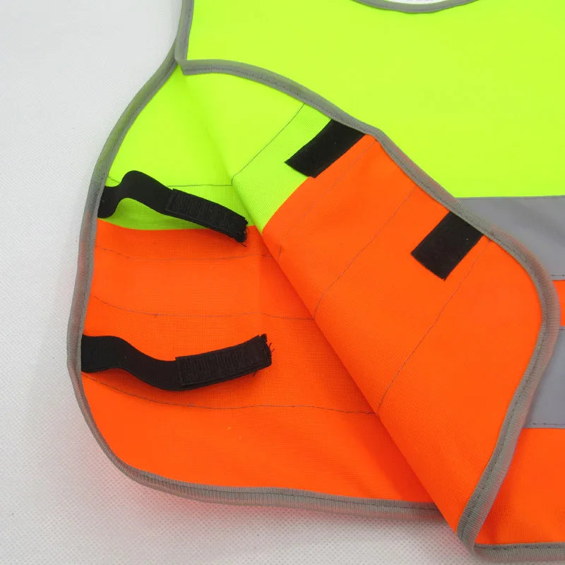 Pupils Safety Warning Vest Kids Reflective Vest School Children Training Breathable Jacket Scooter Cycling Fluorescent Waistcoat