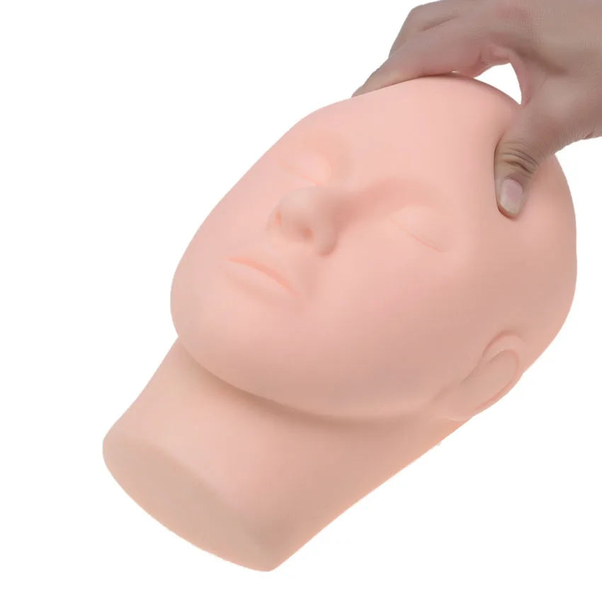 Mannequin Heads Eyelash Extensions Head Practice Closed Eyes Mannequin Head Massage Makeup Eyelash Extension Practice Model