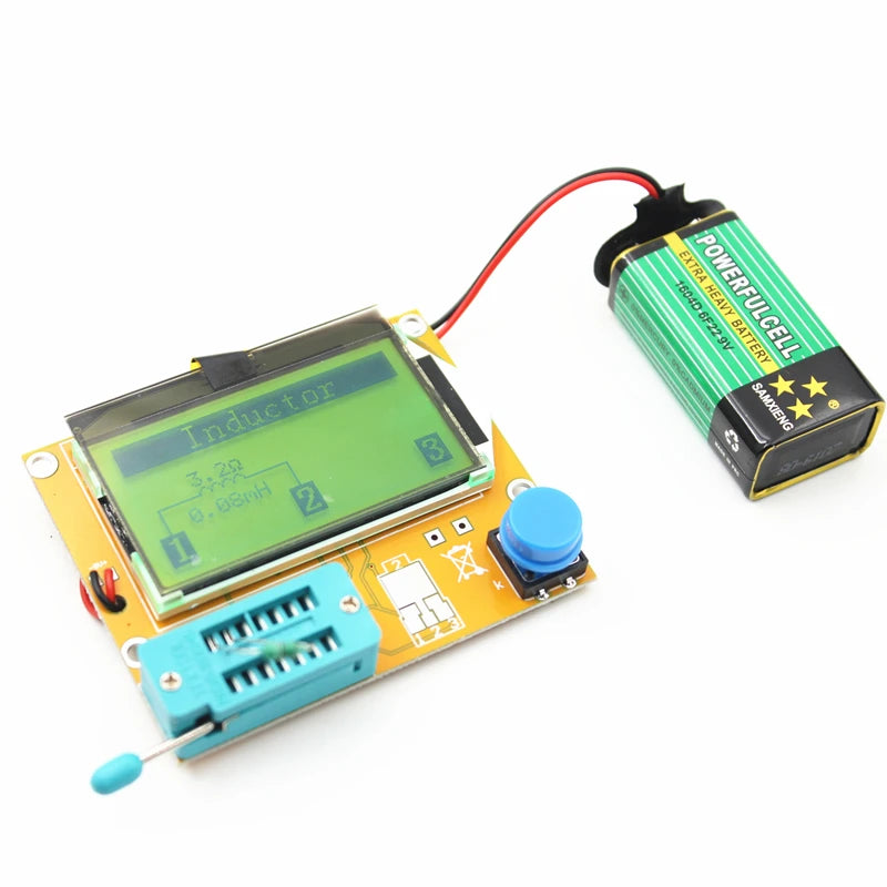 LCR-T4 ESR Meter Digital Combo Transistor Tester Diode Triode inductor Capacitance resistor MOS/PNP/NPN + Test clip