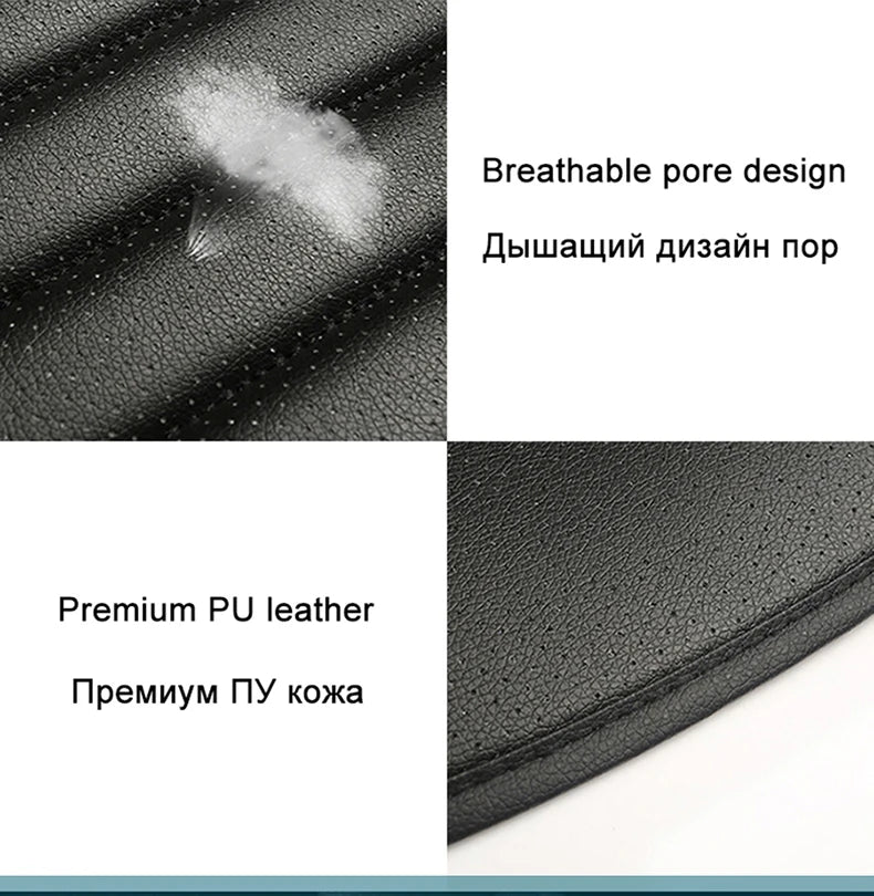 Ultra-Luxury Car Seat Protection Single Seat Without Backrest PU Senior Leather Car Seat Cover For Most Four-Door Sedan&SUV