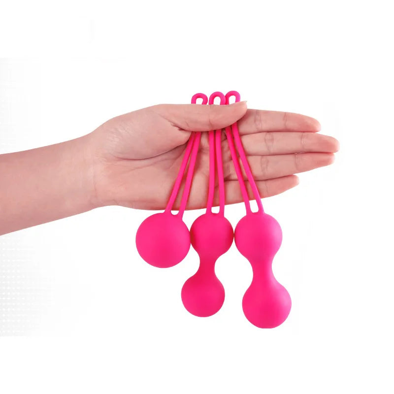 Vaginal Balls Exercise Erotic Vibrator Silicone Kegel Balls Set Ben Wa love Ball Adult Sex Toys For Woman