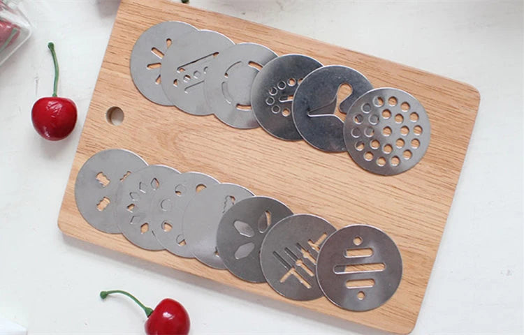 Cookie Press Kit Biscuits Maker Gun Sets With 13 Cookie Press Molds & 8 Pastry Piping Nozzles Cake Decorator Sets KC0225