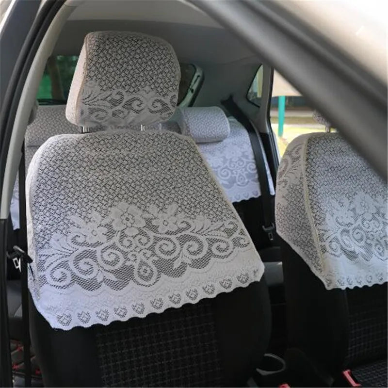 Half Lei mesh seat cover for AudiRS A1A3 A4 A5 A6 A7A8 S3 S5 S6 S7 S8  Lace car seat clothes four seasons car care 8pieces